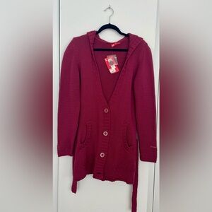 NWT Puma Sportslifestyle Women Slim Fit Knitted Jacket Rhododendron- size L